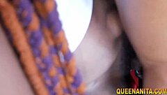 Massive big black cock pounds ebony bbw's big ass doggystyle in outdoor unfinished building cumshot