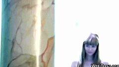 Petite skinny hottie masturbates solo to orgasm on camera