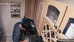 Hot milf Ella Nova spreads pussy for handsome neighbor Nathan Bronson to drill with big cock until erupting orgasms!