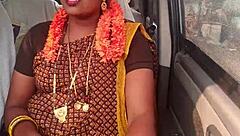 Hey, hot milf chats dirty with guy during car ride fun