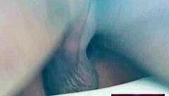 Horny ebony amateur gets fingered licked ridden and fucked hard never tiring in homemade video