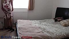 Hey check out this naughty British milf with big tits masturbating solo at home getting orgasm