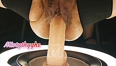 Curvy ssbbw takes intense pounding from behind