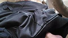 Tranny Cums Playing In Car With Monster Cock Outdoor Public Nylon Action!