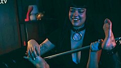 Bound Latina Endures Intense Tickling Domination