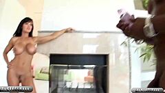 big tits brunette lisa ann rides cowgirl licks ass milks lex steele cum on boobs