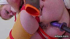 whoa this peculiar sweetie ends up in wild asylum for extreme anal therapy