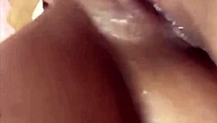 Mexican beauty indulges in solo toy play session