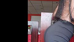 hey, check out this hot skinny model dancing and showing off her beautiful body in that tiny outfit?