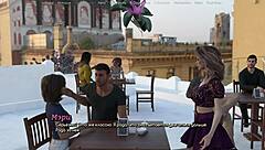 Blonde Wife Strips in Outdoor Toilet for Cuckold Cum Swallow in 69 Position