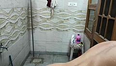 Xxx hot indian bhabhi bathing openly while secretly groped and fingered in tight pussy