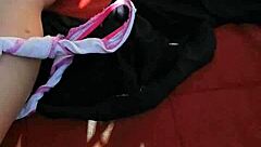 she explores her pussy in a simple way