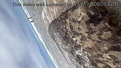 Brazilian Amateur Couple Engages in Interracial Beach Sex Before Watching Friends