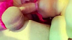 In a steamy homemade Christmas surprise, the hot petite Latina teen eagerly deepthroats and devours her friend's huge monster cock as her special gift, leading to intense hardcore action with her tight body and big tits bouncing wildly.