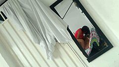 Intensely sucking his nipple while dominating in femdom amazon position with rough cuckold group action.