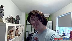 Big Tit European Slut Swallows Nerd's Cock in First-Time Tricked Amateur High Definition Encounter