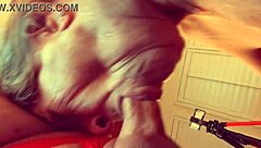 Granny Velma Dinkley in amateur cosplay sucks cock deepthroat pov in mature homemade close-up action