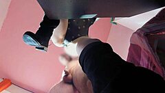 i feel so intense punishing this naughty italian amateur by spanking her and pulling her braid hard