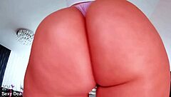 Intense Oiled Booty Bounce Dildo Ride