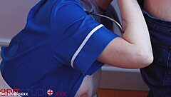 Alternative nurse contrasts care with intense oral pleasure and swallowing cum