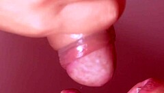 Japanese beauty takes massive cock deep with intense close-up cum action.