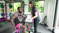 From Knot Release in Gym to Naughty Interracial Anal with Melanie Hicks and Ace Bigs