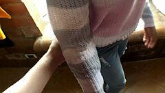 Petite teen blows cock until cum fills mouth