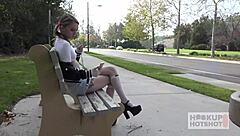 collared petite victoria gracen teases with a raw ride on that monster cock