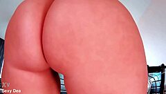 Intense Oiled Booty Bounce Dildo Ride