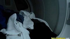 busty milf sofie marie gives pov blowjob and handjob