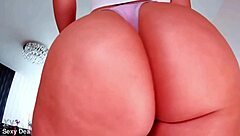 Intense Oiled Booty Bounce Dildo Ride