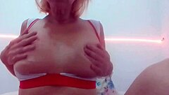 stella still sucking her own big tits hot soft delicious full on red!