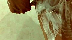 Blonde Milf With Big Tits And Boobs Teases Naked In Steamy Shower Bathing Scene