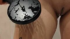 Blonde Milf With Big Tits And Boobs Teases Naked In Steamy Shower Bathing Scene