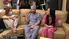 blaire celeste feels intense pleasure as her shaved pussy fills with cum