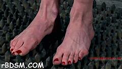 Gagged And Bound Babe Craves Intense Choking And Rough Pussy Fucking In Wild Bondage