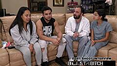 mias pussy gets toyed in latex gloves close up