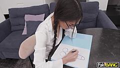 Naughty Student Kama Oxi Craves Hard Cock Ride And Deepthroat Action For Explosive Facial!