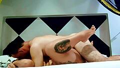 Overwhelmed With Passion Fat Slut With Huge Tits And Big Ass Gets Doggystyle From Neighbor Lover In Motel While Husband Works Feeling So Horny And Bitchy