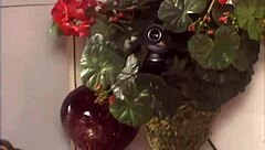 Blonde stripper with big boobs teases in fishnets, gives blowjob, and gets fucked outdoors