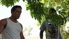 Sex for payment arrangement with tattooed brunette tiffany nacke in group pool scene