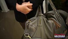 Petite brunette Kylie enjoys sucking cock and getting her shaved pussy drilled