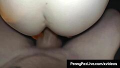 Petite Redhead Penny Pax Gets Her Tight Ass Pounded Hard by Roommate's Massive Cock in Steamy Dorm Encounter