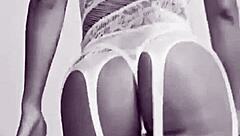 Stunning young woman looks incredibly sexy in her lingerie ensemble