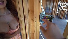 Dominating my horny construction worker with intense hairy pussy fucking while husband is out.