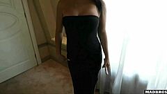 beautiful italian girl caught stealing gets anal fucked and double penetration by boss