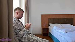 i'm so horny seducing this muscular guy and swallowing all his cum