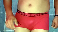 Oh wow, modeling this satin panty feels so sexy and smooth!