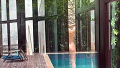 i spy on two girls bathing and after they catch me masturbating they invite me to join