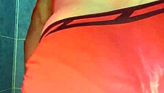 Oh wow, modeling this satin panty feels so sexy and smooth!